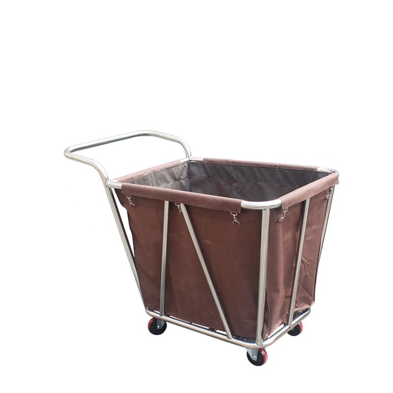 Alloy Laundry Cart Washable and Removable with Casters for Adult
