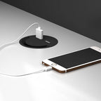 L Shaped/T-Shape Desk Set Office with Cushion Chair(s), Chalk Table Top, Filing Drawers, Pc Desk, Exterior Shelving, and Stump Base