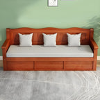 Gray Cotton and Linen Modern Sofa with Storage and Foam Cushioning