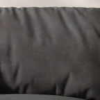 Standard Sofa in Dark Gray/Amber Color/Off-White with 4 Pillows