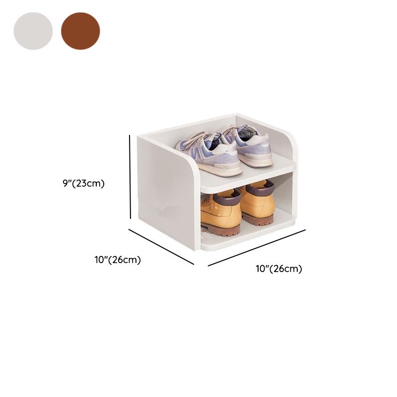 Composite Wood Square Shoe Storage with Capacity for 1-10 Pairs in Drawing Room, Includes Individual Shoe Cubby Holes and Closed Back