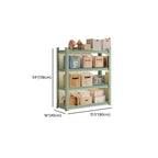 Light Green Minimalist Alloy Shelf with Adjustable Detached Design for General Storage