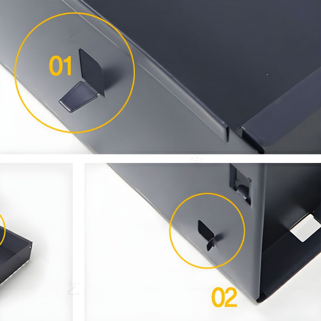 Compact Steel Filing Cabinet with Soft Close Drawers & Casters