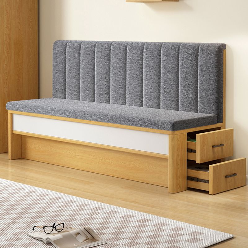 Simple Channel Back Single Sided Booth with Foam Upholstery