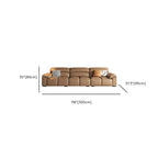 Mocha Full Grain Leather Standard/Single Sofa with 3/1 Pillows