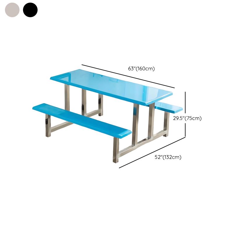 Simplistic Bench with Eased Edge, Assembly Required, Alloy/Composite Wood Cover, Rectangle Shape