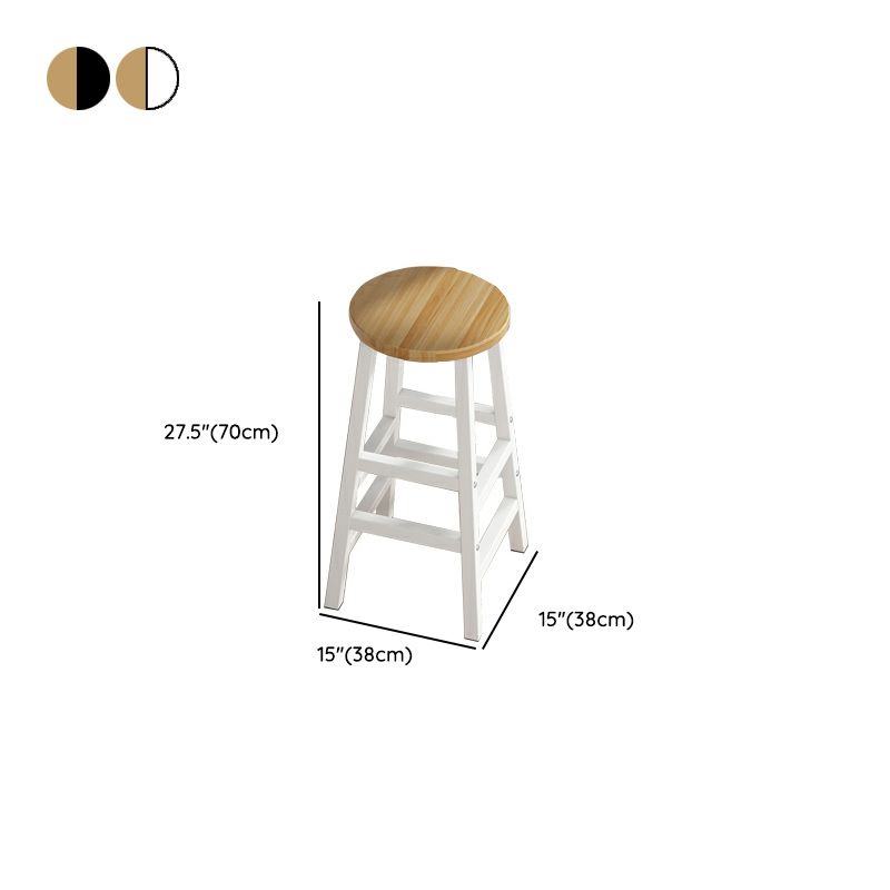 Modern Light Wood Rectangular Bar Set with Trestle Base and Counter Height (100cm)