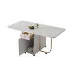 Modern Style Foldable Table Set 1/2/3/7 Pieces Dining Set for Home