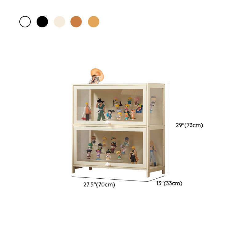 Bambusa Flooring Curio Cabinet with Stockroom, 4 Cabinets/3 Cabinets/2 Cabinets, 4 Shelves/3 Shelves/2 Shelves, 4 Doors/3 Doors/2 Doors