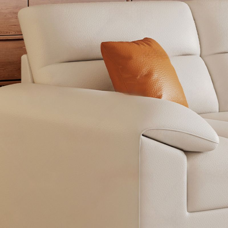 Beige Standard Sofa/Loveseat with Arm and 3 Pillows