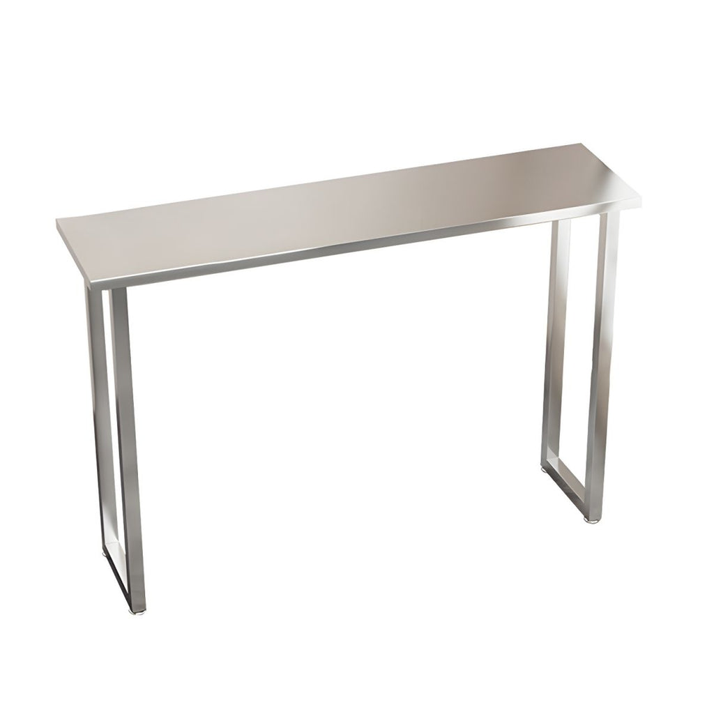1/2/4 Pieces Silver Stainless Steel Contemporary Bar Pub Table Set