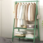 Scandinavian Hall Tree Wood Free Standing Storage Shelf Organizer Coat Hanger