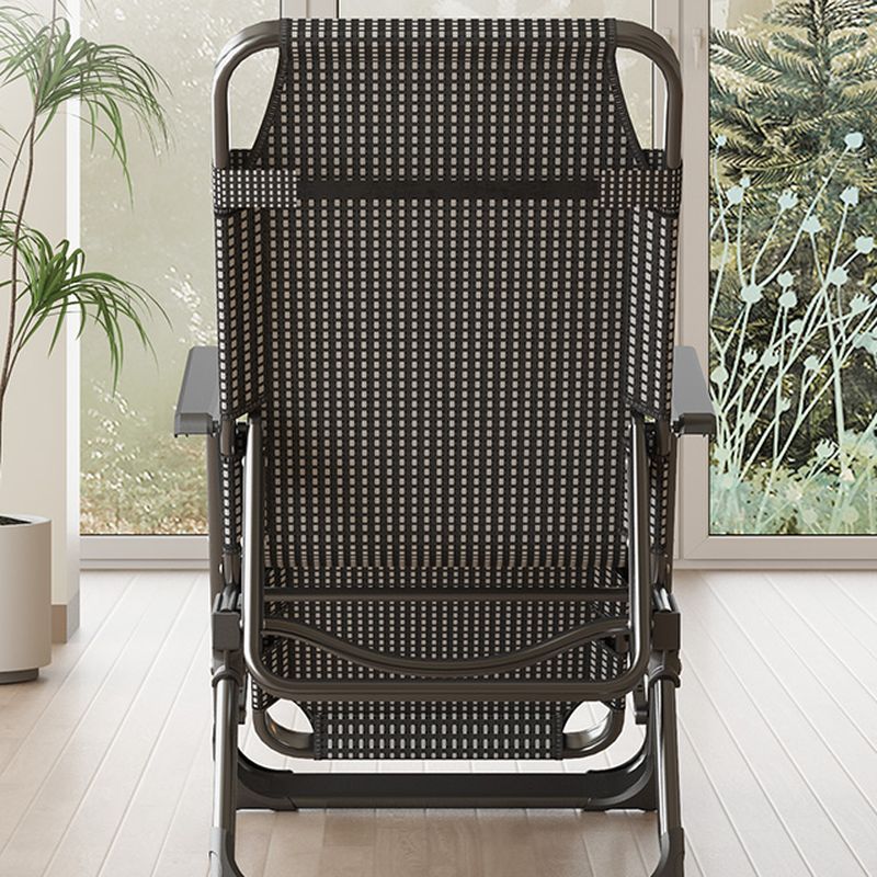 Simple Black/Peony/Grey Striped/Tartan/Solid Color Recliner Chair with Locking Back Angle, Metal Non Rocking Base and Independent Foot Movement