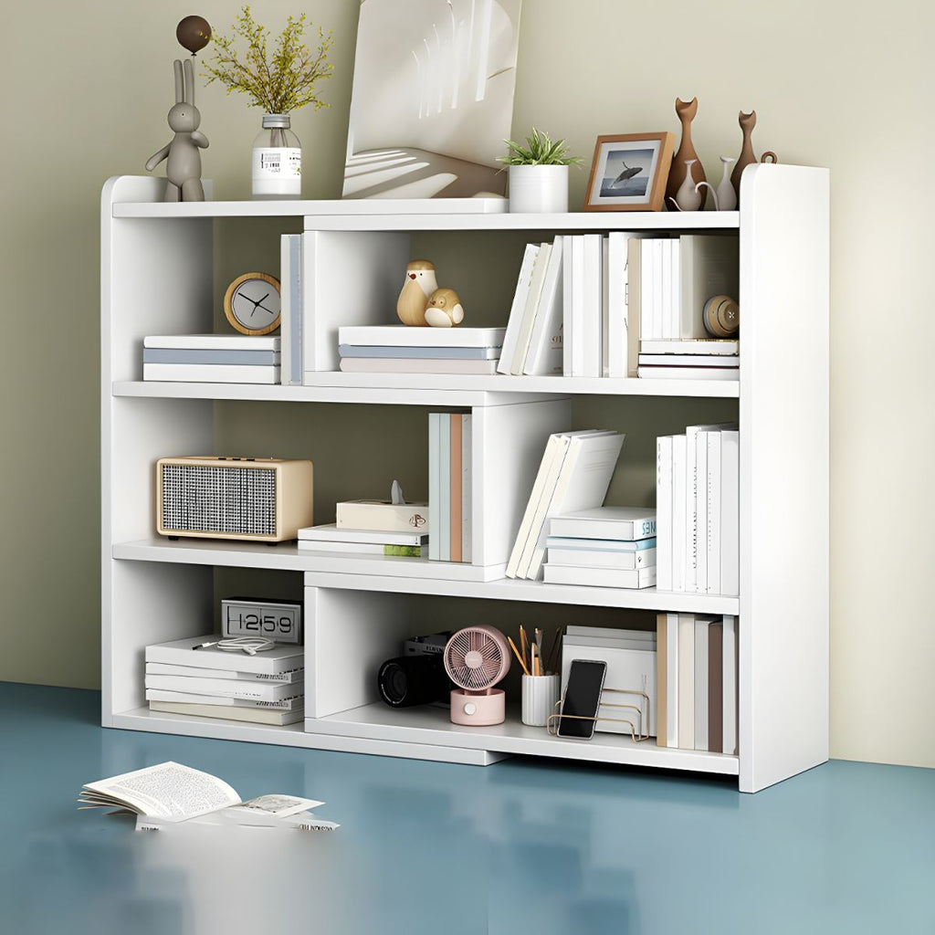 Modern Versatile Wood Bookcase for Easy Assembly and Space Efficiency