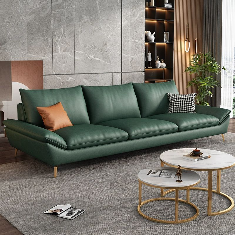 Modern High-Density Sponge Sofa with Water Resistant Seat and Included Pillow