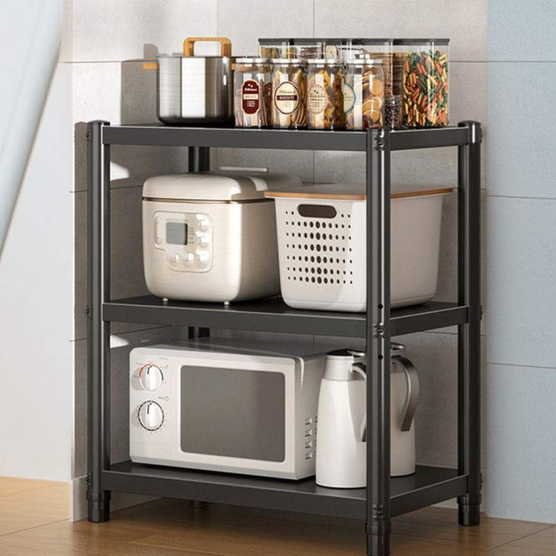 Ink Minimalist Rectangular Warehouse Storage Rack with Steel Frame and Adjustable Shelves, Detached