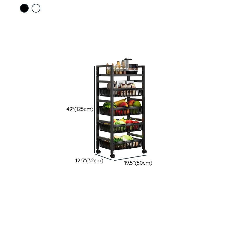 Portable Center with Metal Countertop and Basket Options: 2/3/4 Baskets
