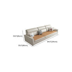 Modish Solid Color Scratch-durable Standard Sofa in Light Yellow with 4/5/3 Pillows, Seats 3/5/4