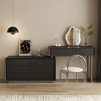 Modish Large Vanity Set with Laminate Table Top, White Chair, 8 Drawers, Light Up Mirror