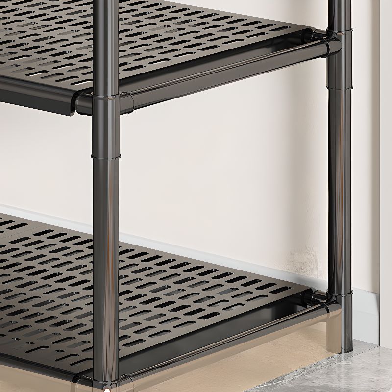 Modern Rectangle Ink Metal 21-30 Pairs/11-20 Pairs/1-10 Pairs Shoe Rack for Drawing Room with 7 Shelves/6 Shelves/4 Shelves