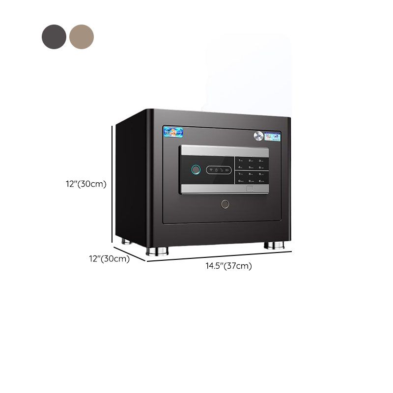 Steel Security Safe with Battery, Pry Resistant Durability, Lockable, Keys, Interior, and Shelves