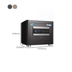 Steel Security Safe with Battery, Pry Resistant Durability, Lockable, Keys, Interior, and Shelves