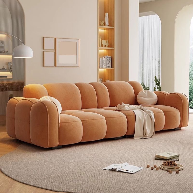 Standard Sofa/Loveseat in Flannel with Rose/Butter Color/Light Green Upholstery and Armrest