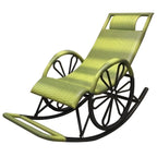 Modern Rocking Accent Chair Rattan/Wicker Rocker Chair for Porch