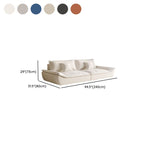 Modish Solid Color Stain Resistant Standard Sofa/Loveseat for 3-seater/4-seater/5 Person with 2 Pillows