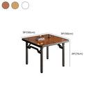Laminate Dining Table with Legs, Scratch-repellent, Foldable, Square Top, 2-seater/4-seater
