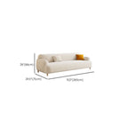Modish Solid Color Stain Resistant Standard Sofa/Loveseat/Single Sofa in White for 2/3-seater/4-seater with 2 Pillows