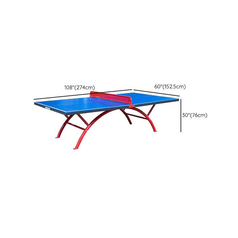 Versatile Indoor and Outdoor Ping Pong Table with Synthetic Laminate Top in Ink/Cerulean