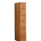 Scandinavian Wooden Lingerie Chest with 6 Drawers for Tall and Narrow Dressing Spaces