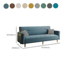 Cotton Loveseat/Standard Sofa Cerulean/Grey/Lime Green with Arm