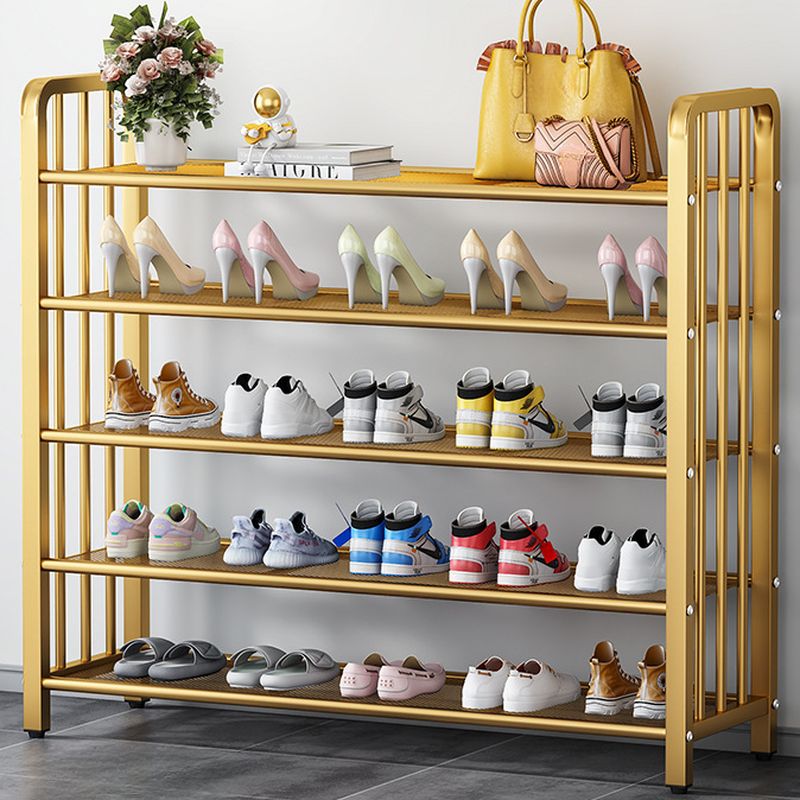 5 Tiers/4-tier/3-tier Modern Metal Standalone Shoe Shelf with Shelf