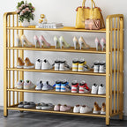 5 Tiers/4-tier/3-tier Modern Metal Standalone Shoe Shelf with Shelf