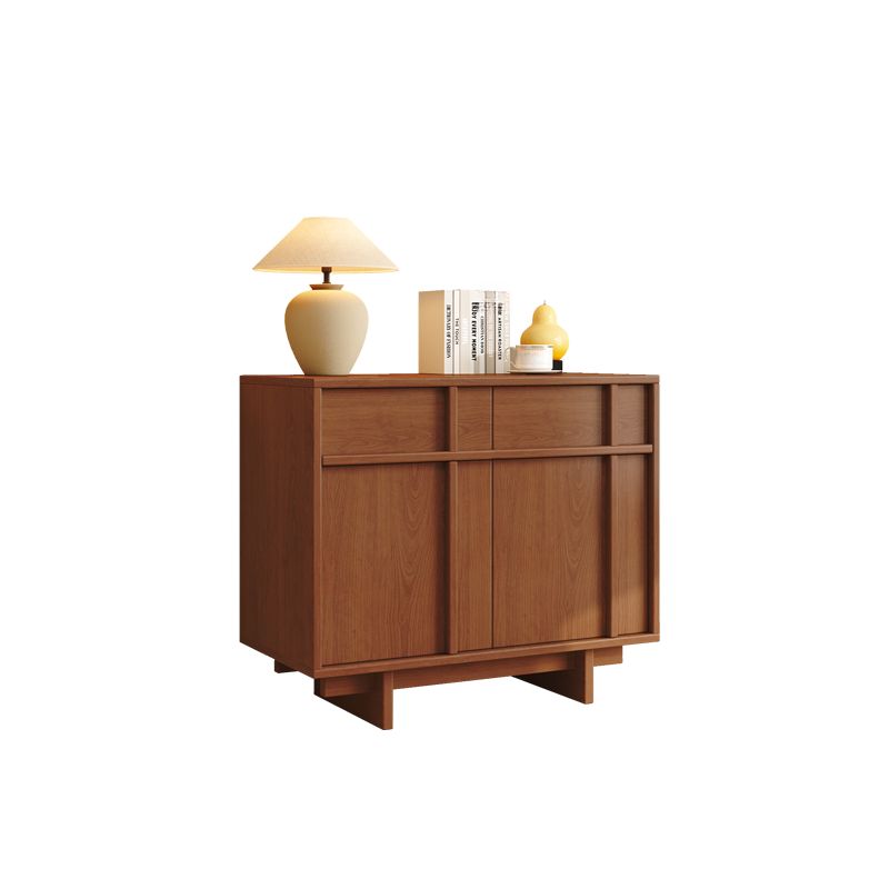 Trendy Wardrobe Chest Of Drawers with 2 Cabinets and 2 Interior Shelves