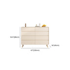 Chalk Trendy Natural Wood Console Dresser/Semainier with 6/8/5 Drawers in Horizontal/Vertical Orientation