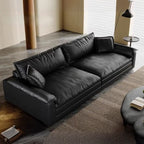 Drawing Room Standard Sofa in Midnight Black with Armrest