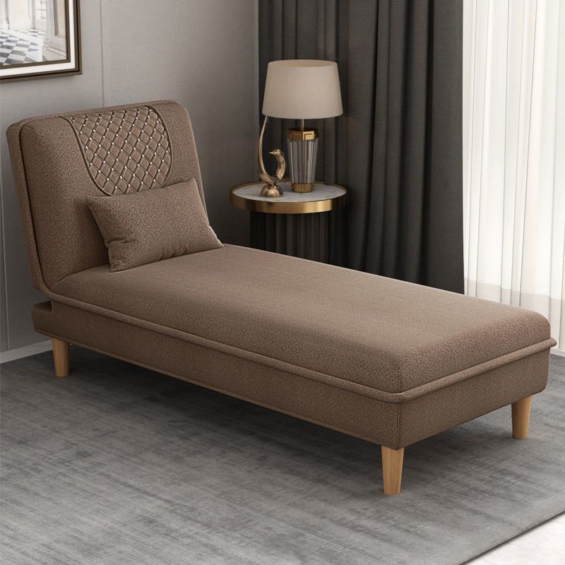 Contemporary Solid Color Chaise Lounge Indoor with Pillow, Reclining and Alterable Features