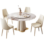 Glam 1/3/4/5/7 Pieces Dining Sets Round Dining Room Table Set
