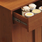 Trendy Wardrobe Chest Of Drawers with 2 Cabinets and 2 Interior Shelves