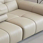 Modish Solid Color Stain Resistant Standard Sofa/Single Sofa in Black/Beige for 3-seater/1 Person