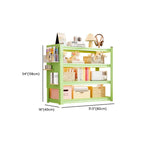 Olive Green Simplistic Wire Warehouse Storage Rack with Alterable Shelf and Standing Installation
