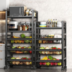 Portable Center with Alloy Countertop and 3/4 Baskets