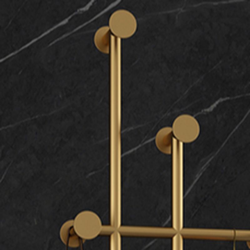 Contemporary Alloy Coat Rack with Metal Hook