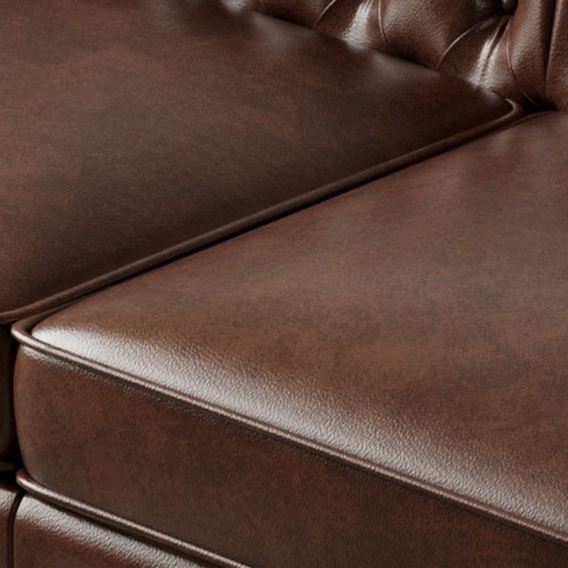 Drawing Room Standard Sofa/Loveseat in Midnight Black/Sage/Espresso with Armrest