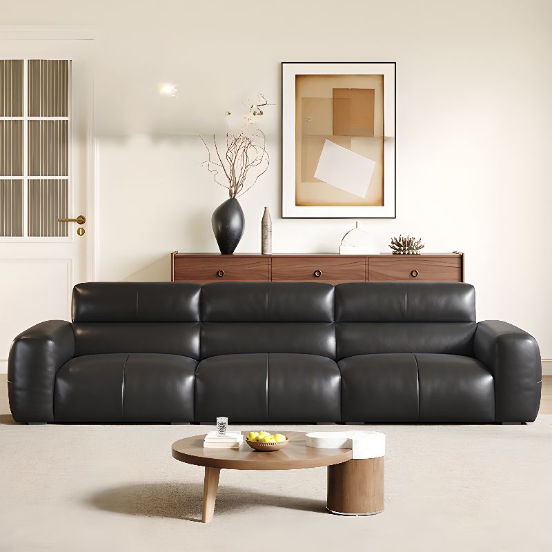 Contemporary Modern Solid Color Water Resistant Standard Sofa in Ink for 3/4-seater/Seats 1