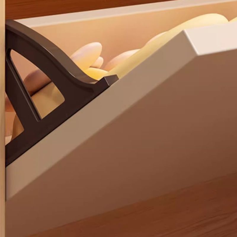 Wood Grain 3 Tiers Shoe Wardrobe with Dustproof Protection