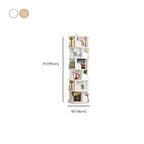 Barrister Bookcase with 6-Shelf/7 Shelves/5-Shelf, Lumber Frame, Vertical or Horizontal, Closed Back